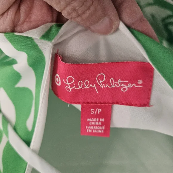 1 - Lilly Pulitzer for Target Green Tropical Leave Dress size SP, 2 Of These - Picture 2 of 6